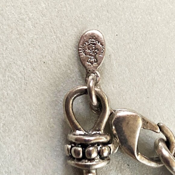 PREMIER DESIGNS Silver Tone Statement Chain Necklace goth look preloved Jewelry - Picture 2 of 6